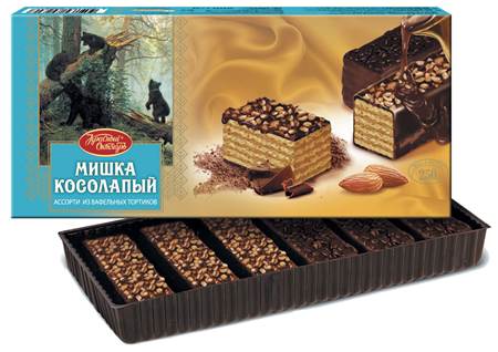 Waffle cake "Mishka Kosolapy" 250g KO