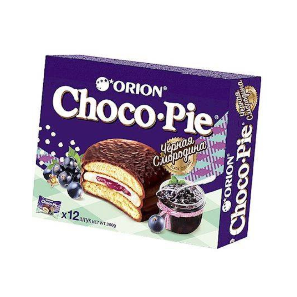 Orion Cookies Choco-Pie with black currants 12x30g
