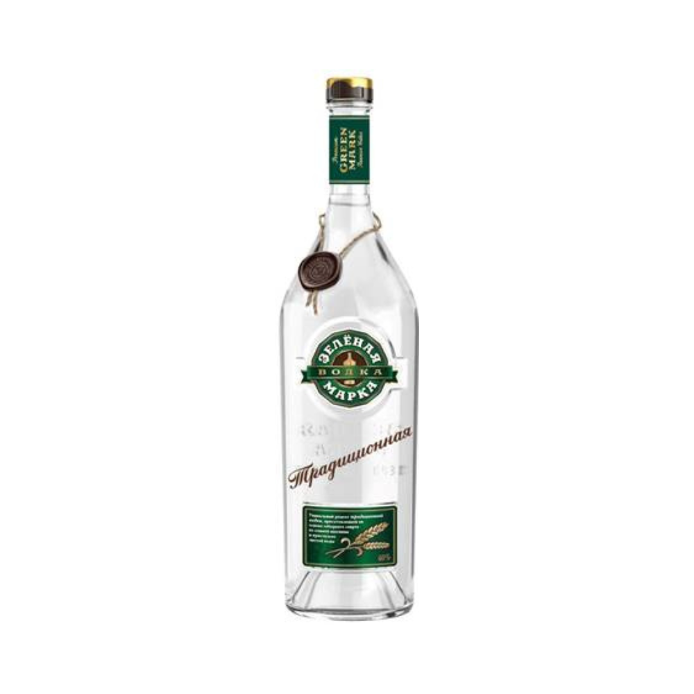 Vodka " Zelenaya Marka " Traditionnelle 0,5L 40 %