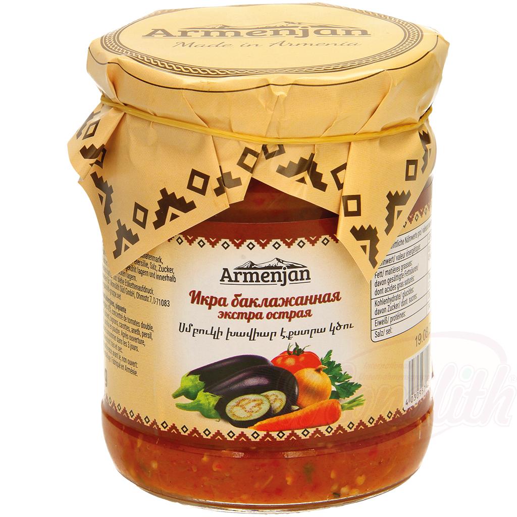 ARMEN JAN - CAVIAR D'AUBERGINES EXTRA PIQUANTE 460G
