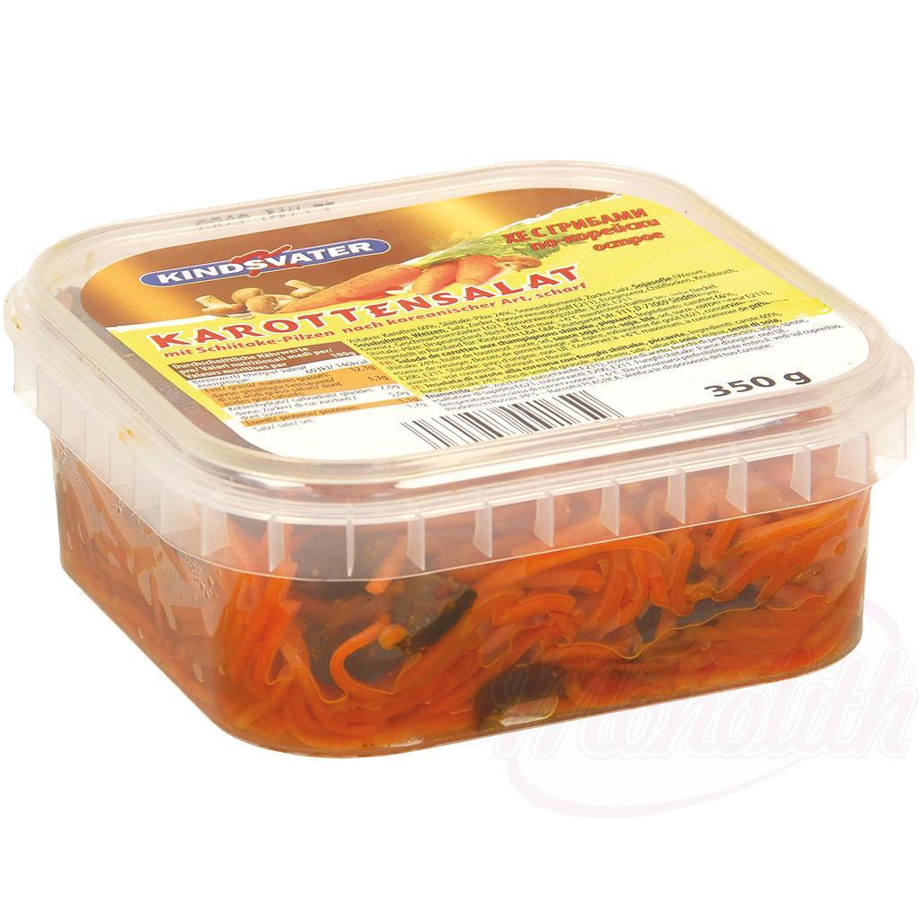 Spicy Carrot Salad with Shiitake Mushrooms