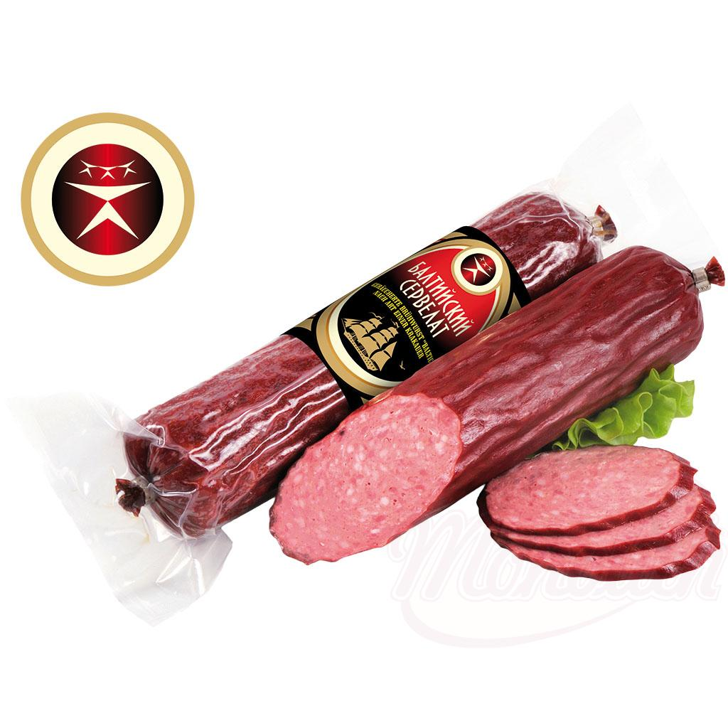 Saucisse à cuire fumée "Baltic" - à la mode de Cracovie
