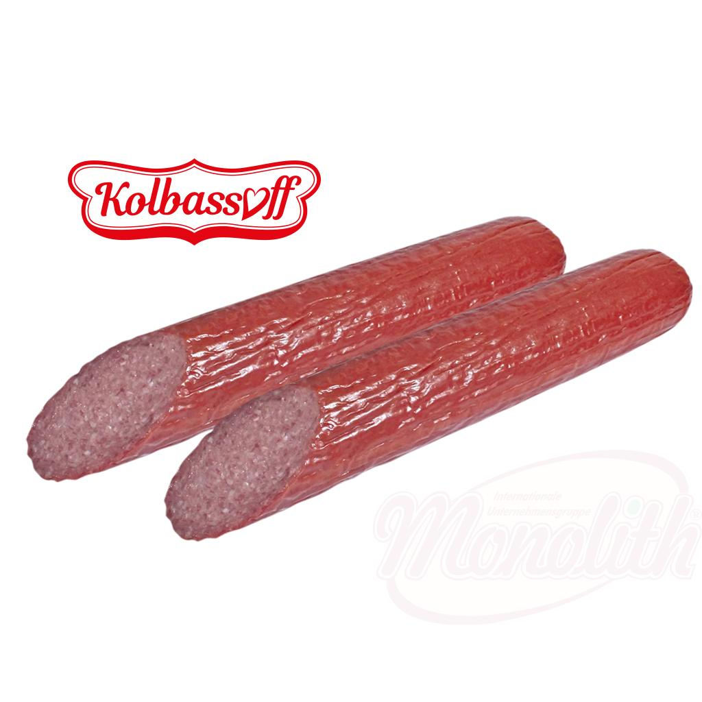 Salami cuit "Turisticheskaja", fumé et affiné à larôme de fumée