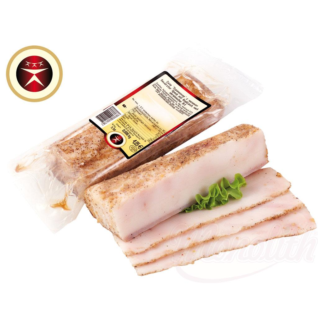 Lard salé à lail à lukrainienne
