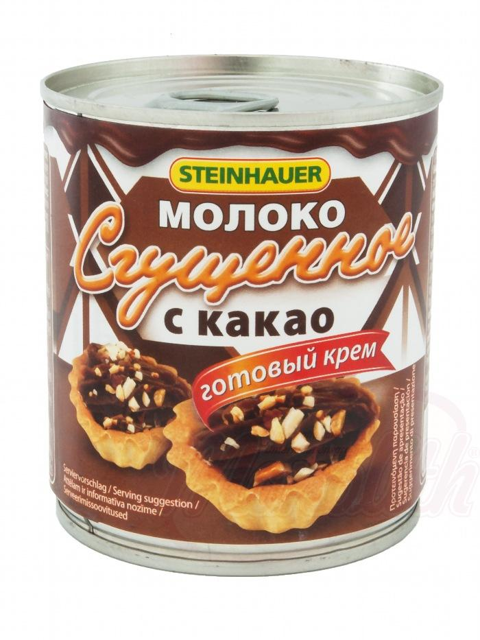 Produit à base de lait condensé sucré "Sguschönka" avec cacao maigre