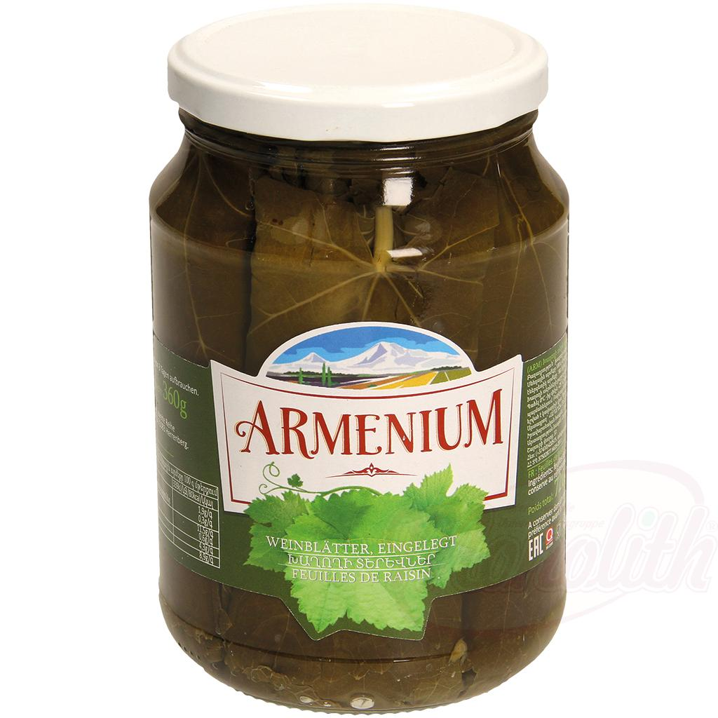 Marinated vine leaves