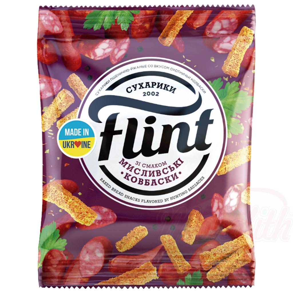 Snacks au pain de blé et de seigle au goût de saucisse