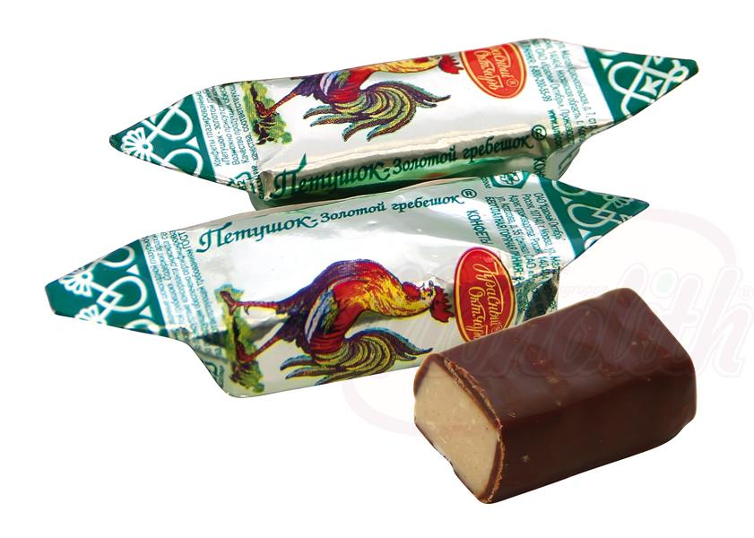 Confiserie avec cacahouètes en glaçage au cacao