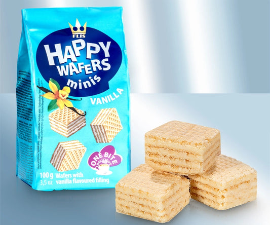Wafers with vanilla filling