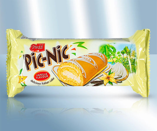 Rolled cake with vanilla filling
