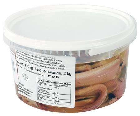 Matthias pink herring fillet in oil 2kg bucket