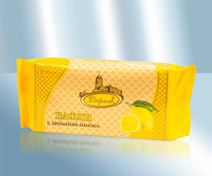 Waffles with lemon flavour