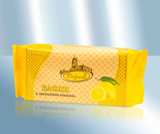 Waffles with lemon flavour