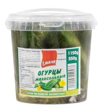 Огурцы малосольные Емеля 1л
