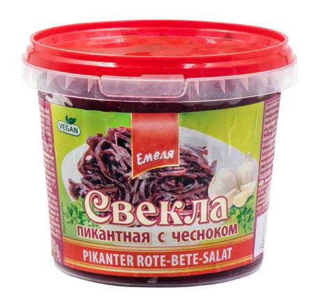 Острая красная свекла с чесноком 500г