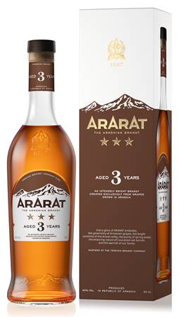 Коньяк АРАРАТ "3 звезды" 40% 0,5л