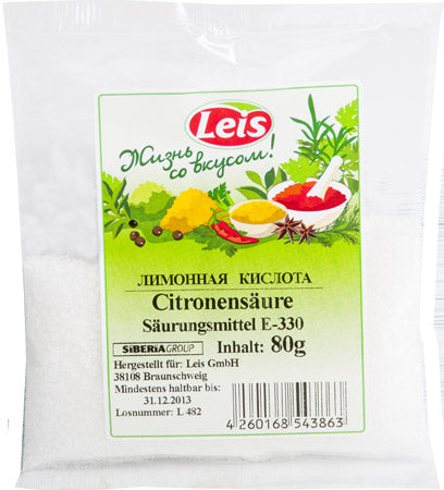 LEIS Acide citrique 80g
