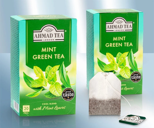 Green tea with peppermint flavour