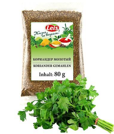 Leis Coriandre-Kinza moulu 80g