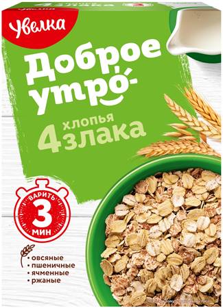 Uvelka Flocons 4 céréales fins 350g 732