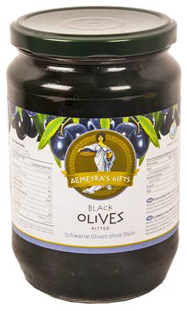 Dimetra Supergiant Olives noires sans pépins 720g