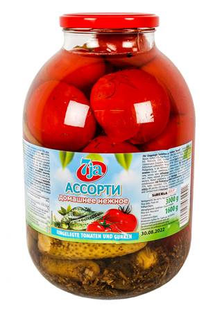 7ja Assortiment de tomates et de concombres Boîte 3L.