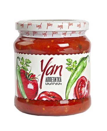 YAN AM Caviar de légumes Appetitka 485g