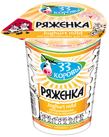 33 Korovy" Ryazhenka 500 ml 3,5% Fett