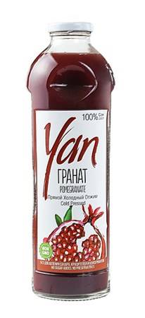 Сок гранатовый YAN 100% 930мл