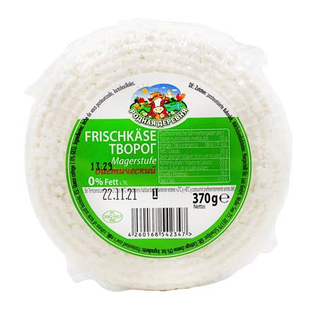 Rodnaya Derevnya Fromage Blanc 0% 370g "Dietique"