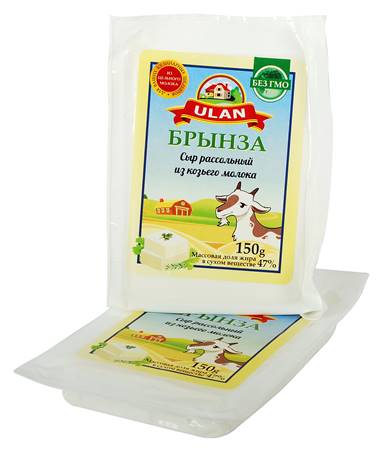 Ulan Lait de chèvre bryndza 47% de matières grasses. 150g