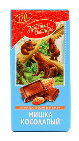 Carreau de chocolat "Mishka Kosolapy" KO 75g (boîte)