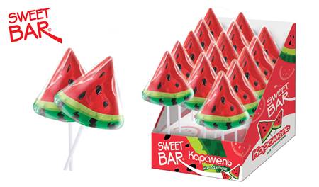 SWEET BAR Sucette Pastèque 40g (boîte)