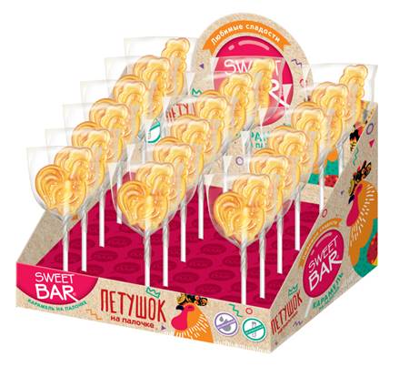 SweetBar Sucette " Petushok " 15 g (boîte)