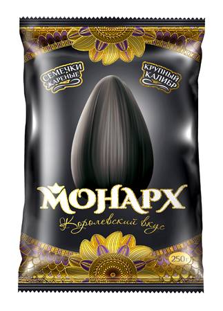 Monarkh Graines de tournesol grillées noires XXL 250g