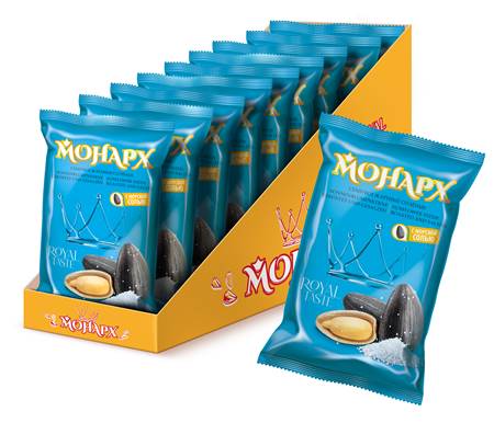 Monarkh Royal salé Graines de tournesol grillées noires 300g