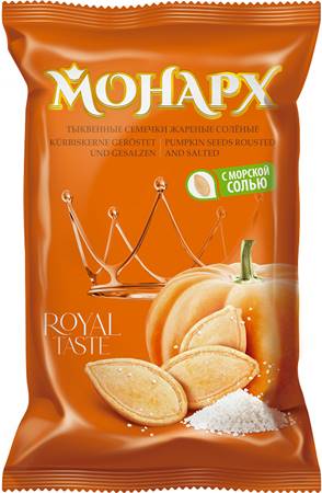 Monarkh Graines de citrouille XXL 12+ non pelées, frites, salées 200 g