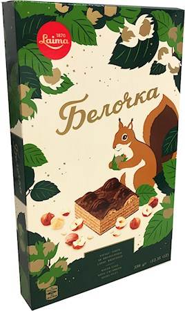 Gâteau à la gaufre 350g "Belochka" Staburadze