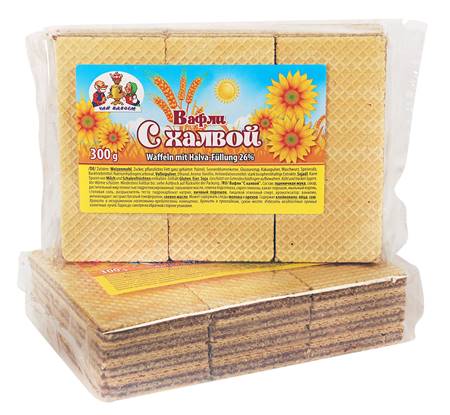 "Chai vdvoem" Gaufres avec halva 300g