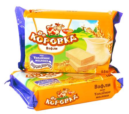 Gaufres "Korovka" goût lait fondu 150g