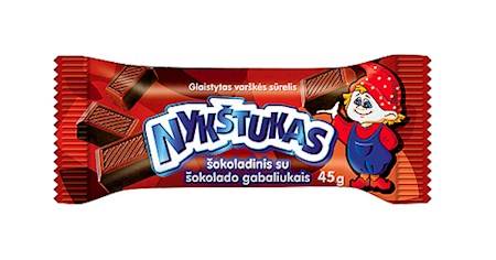 Nykstukas Suisses en glaçage avec morceaux de chocolat 45g Boîte