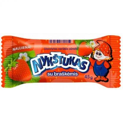 Nykstukas Suisses en glaçage fraise 45g Boîte