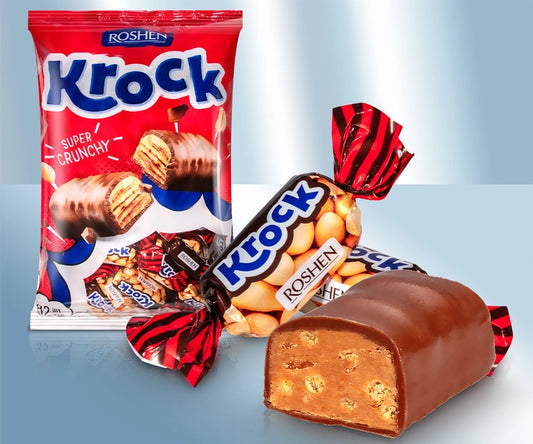 Sweets "KROCK" with peanuts in cocoa coating