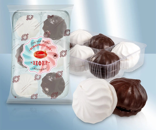 Foam confectionery with cocoa fat icing