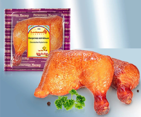 Chicken legs Okorochka Koptschonyje, smoked