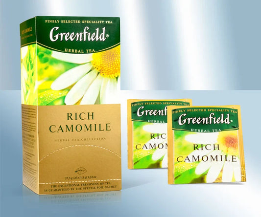 Herbal infusion Rich Camomile in enveloped tea bags, 25x1,5g