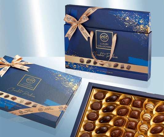 Chocolate pralines "Blue-Gold Luxury Collection"