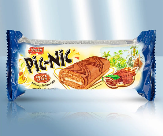 Rolled cake with cocoa filling