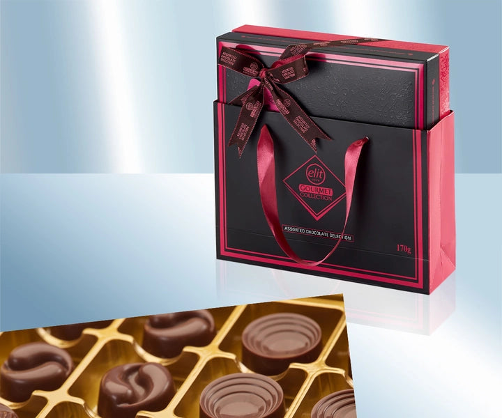 Chocolate pralines "Pink Gourmet Collection" with bag