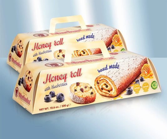 Sweet pastries with blueberries